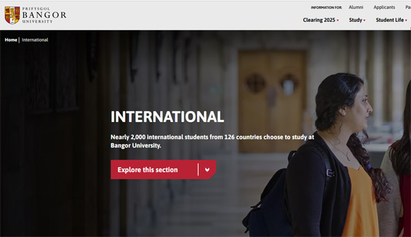 SEO Example - Bangor University